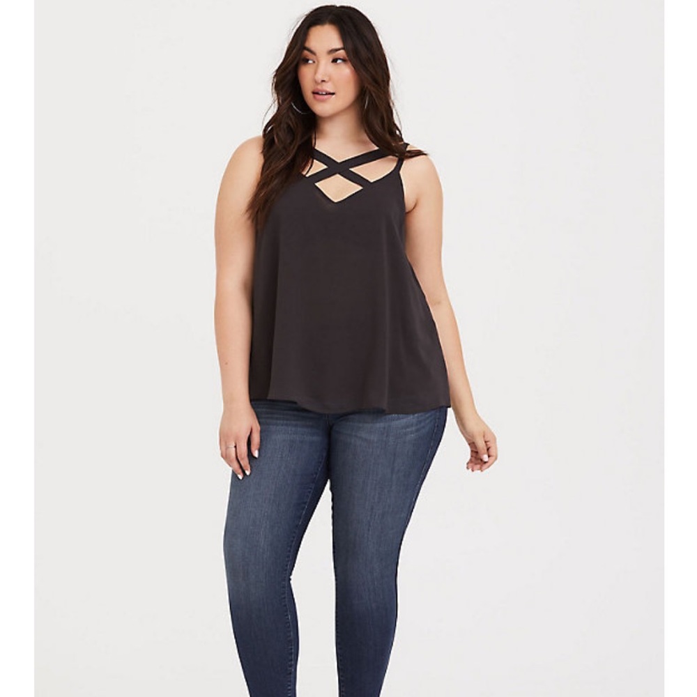 Torrid layered criss cross tank - Plus Size 4 NWT
